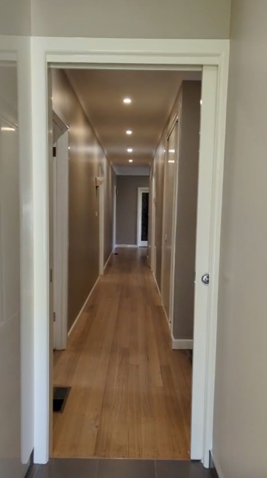 Photo of the finished entrance corridor