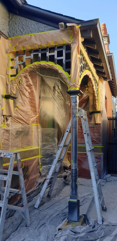 Work in progress photo on wooden arc 2