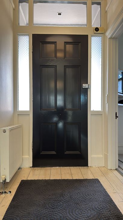 Finished inside of the entrance door